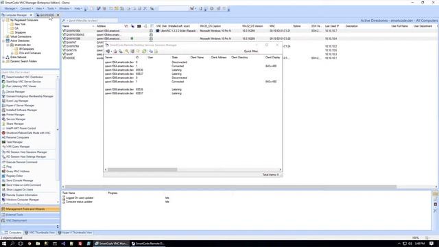 RD Session Host Sessions and Settings Managers - SmartCode VNC Manager
