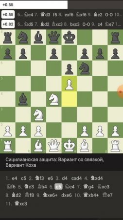 Ловушка в сицилианская защита. #chess #chessgame #шахматыдляновичков #checkmate #chestworkout