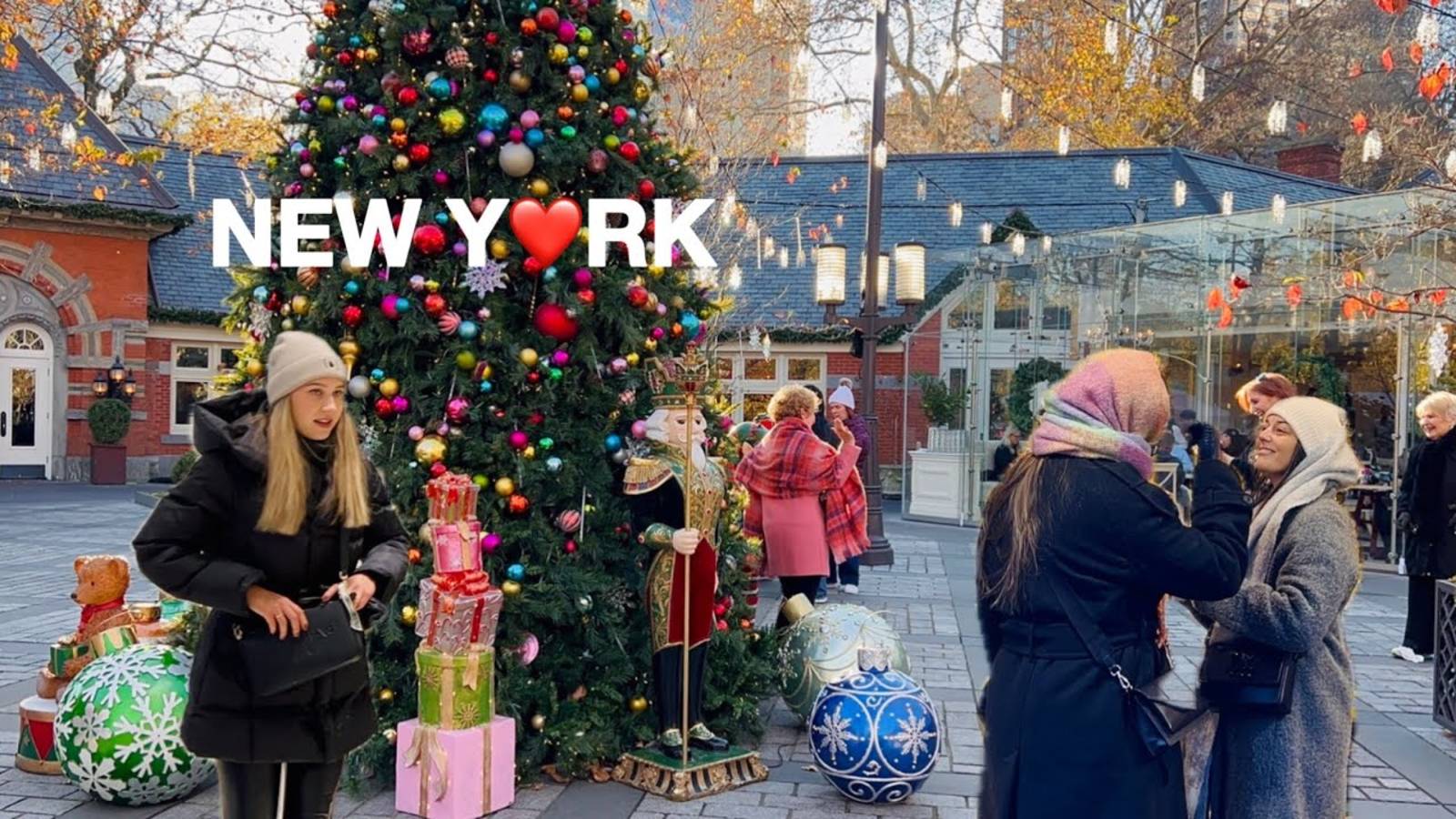 NYC Christmas Walk🎄🎁 Holiday Season in New York City✨Upper West Side, Tavern on  the Green 2024 смотреть онлайн