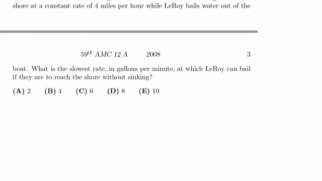 2008, Grade 12, AMC 12A | Questions 1-10 смотреть онлайн