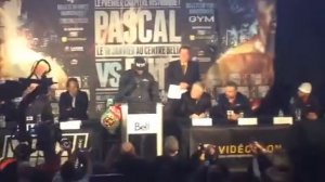 Lucian Bute vs Jean-Pascal final press conference(Jean-Pascal 1)