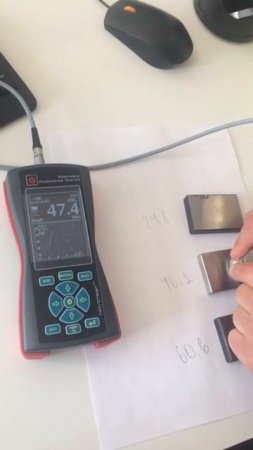 MC-TU3 with 50N UCI probe, Brinell readings on Rockwell Test Block   2