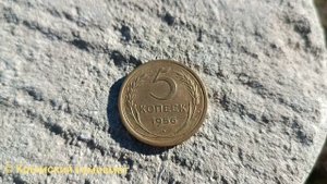 Обзор монеты СССР 5 копеек 1956 года (г. Симферополь, смотровая площадка на ул. Вишневой)