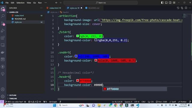 13.CSS HEX Color - (CSS Part-9.5) - Web design for beginners смотреть онлайн