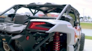 2024 Can-Am® Maverick X3 MAX DS Turbo Fiery Red & Hyper Silver Walkaround