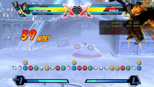 [UMVC3] Dr. Doom Fullscreen Hidden Missile xx Photon Array Confirm (No X-Factor) смотреть онлайн
