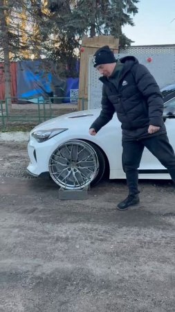 Kia Stinger на примеркедисков в 20-ом диаметре #примеркадисков #kia