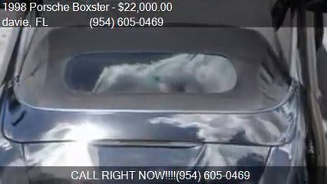 1998 Porsche Boxster Base 2dr Convertible for sale in davie, смотреть онлайн