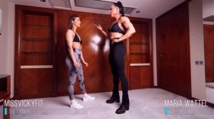 Meet BIG Muscle Girl Maria Wattel and Kristen Abhold Female Bodybuilder