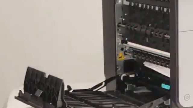 Clear paper jam from Ink Collection Unit area | HP OfficeJet Enterprise Color MFP X585 | HP смотреть онлайн