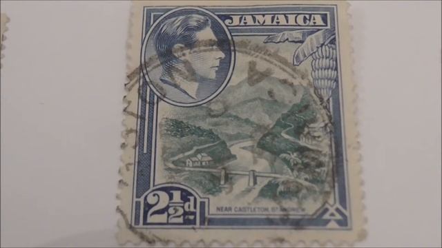 Old 1938 Jamaican Stamps #philately