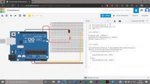 Simulación de alumbrado público - encendiendo led con fotoresistencia en Tinkercad