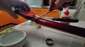 Ремонт отколотой головы грифа