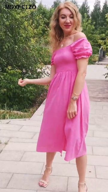 РОМАНТИЧНОЕ ПЛАТЬЕ С БОКОВЫМ РАЗРЕЗОМ смотреть онлайн