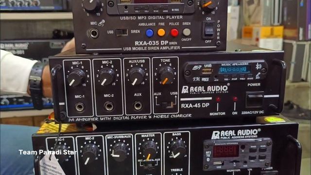 Mini Amplifier Price Range Realaudio | Dj Market in Delhi || 35 watt, 45 watt & 60 watt amplifier