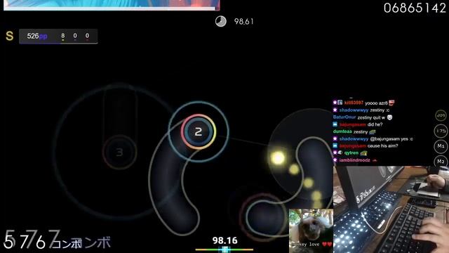 [8.94⭐Live] Aricin | Silvia - Vertex Delta [GAMMA] 96.86% {#1 686pp FC} - osu!