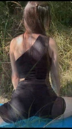 Deep Hip Opening In Forest Relaxing Stretching #stretching #yoga #short #shorts #hotyoga