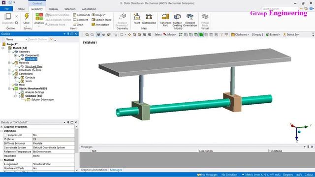 Types of Joints in FEA # Fixed and Translational Joint # Pipe Analysis In ANSYS