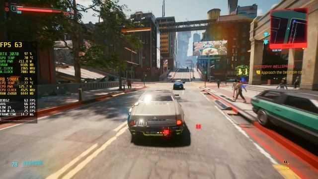 Cyberpunk 2077 Patch 1.1 - RTX 3070 + Ryzen 5900X | 1080p RTX ON Ultra Settings