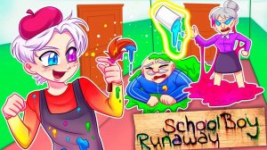 😨 Майнкрафт но Я СБЕЖАЛ ИЗ ШКОЛЫ Сломанным Модом на РИСОВАНИЕ в SCHOOLBOY RUNAWAY