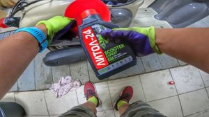 Первое ТО Yamaha Vino Лью Motul