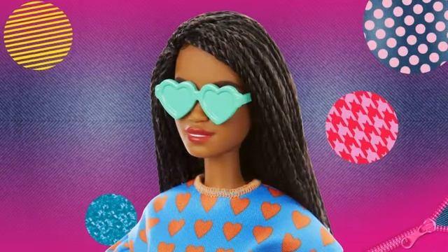 Barbie Fashionistas Doll #172 Hearts Outfit смотреть онлайн