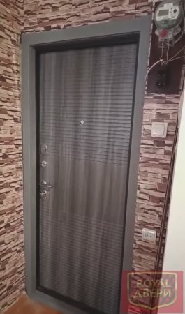 Установили входную дверь «Гарда 7.5 венге тобакко»+откос+отзыв.Роял-двери.
