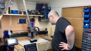 ThreeDesign PrintNC first run with 2.2kw spindle