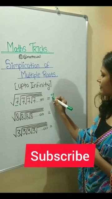 Simplification Of Multiple Roots (upto infinity) #mathswali #mathstrick #instaviral #official