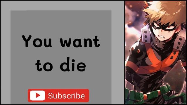 You want to die - Bakugou x Listener MHA ASMR смотреть онлайн