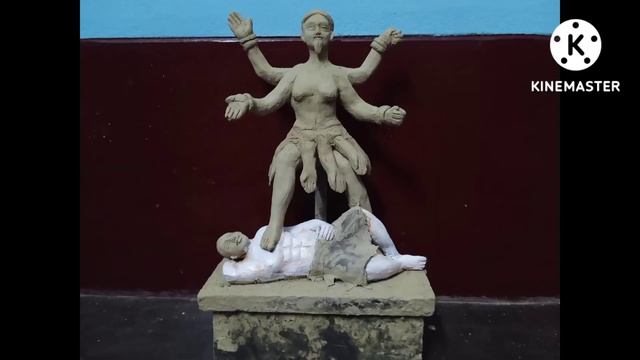 make small kali ma idol at home (bengali style)