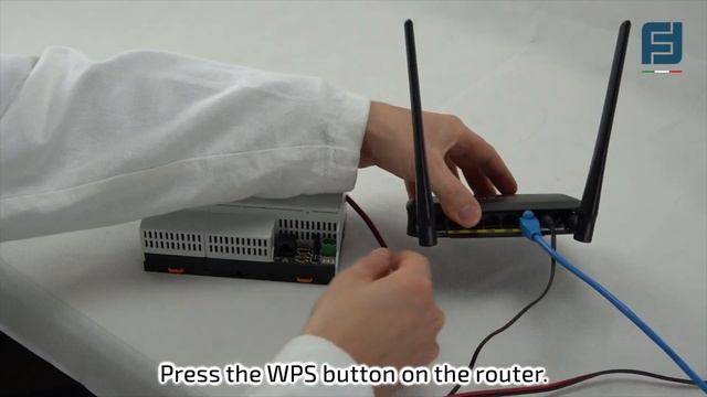 Connection of GW2IP gateway to Wifi via WPS function смотреть онлайн