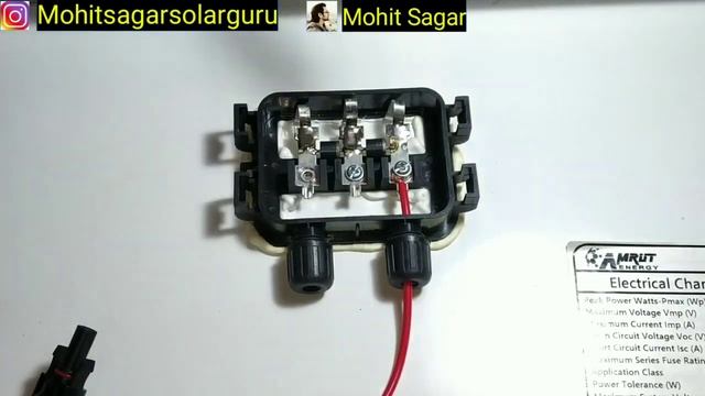 How to connect Wire in Solar Panel Junction Box | Mohit Sagar | Hindi Audio | смотреть онлайн