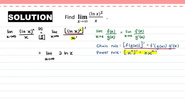 Indeterminate Forms & L'Hospital's Rule #43: Find the limit. смотреть онлайн