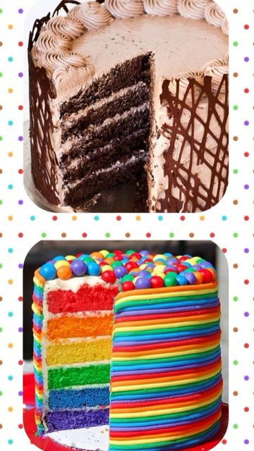 CHOCOLATE CAKE VS RAINBOW CAKE / WHICH IS YOUR FAVOURITE ?
