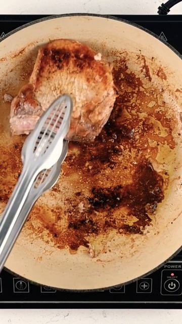 Pork Chops with Balsamic Glaze. #keto #lowcarb #porkchops #shorts #recipes