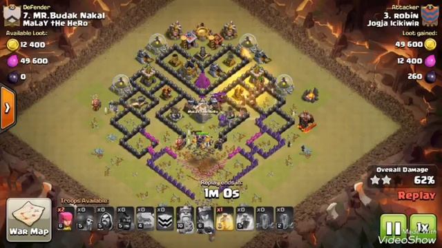 PART 6 gowihog attack war th 9 composion strategy 100% hog wizard golem смотреть онлайн