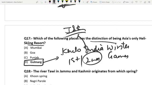 General Knowledge with Special Reference to J&K - Set - 1 || Questions Asked by JKSSB || Live Clas смотреть онлайн
