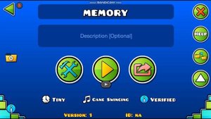 memory (geometry dash) my challenge