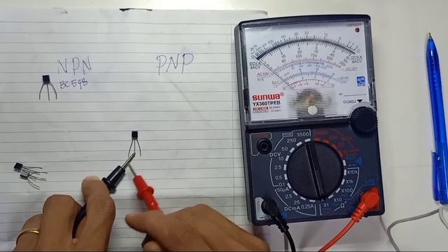 How to check NPN or PNP with Analog Multimeter смотреть онлайн
