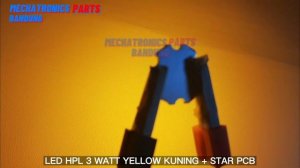 REVIEW LED HPL 3WATT YELLOW 590nm GRADE A + STAR PCB AQUASCAPE, DECORATION