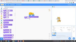 Поворот спрайта в Scratch