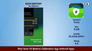 Must have 10 Battery Calibration App Android Apps