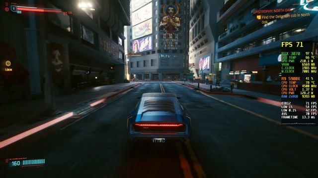 Cyberpunk 2077 Patch 1.2 RTX 3070 + Ryzen 5900X | 1080p Ultra Settings