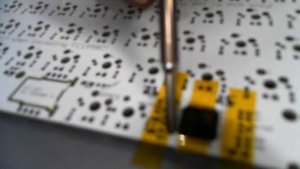 How to solder a QFP44 adjacent to many solder pads