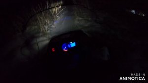 Ночью в тайге на снегоходе!