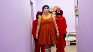 Три кота и её друзья в Игре в Кальмара