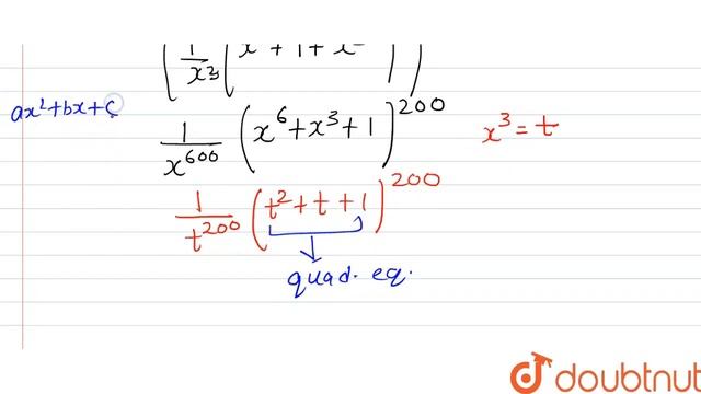 The number of distinct terms in the expansion of is (x^(3)+(1)/(x^(3))+1)^(200) is | 12 | BINOMI... смотреть онлайн