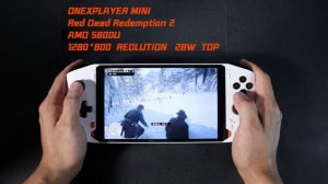 ONEXPLAYER mini Ryzen 7 5800U white version game test: Red Dead Redemption 2