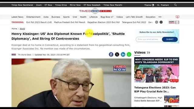China is Crying over the Death of Kissinger | Why is Henry Kissinger Trending Worldwide? смотреть онлайн